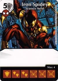 Iron Spidey - Science Nerd - The Amazing Spider-Man - Dice Masters card
