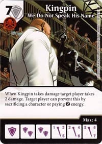 Kingpin - We Do Not Speak His Name - The Amazing Spider-Man - Dice Masters card