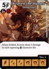 Kraven the Hunter - Dangerous - The Amazing Spider-Man - Dice Masters card