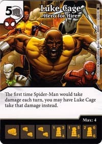 Luke Cage - Hero for Hire - The Amazing Spider-Man - Dice Masters card