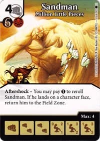 Sandman - Million Little Pieces - The Amazing Spider-Man - Dice Masters card