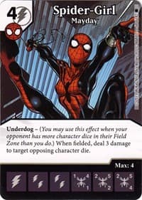 Spider-Girl - Mayday - The Amazing Spider-Man - Dice Masters card