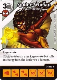 Spider-Woman - Bio-Electric - The Amazing Spider-Man - Dice Masters card