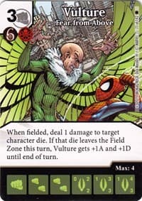 Vulture - Fear from Above - The Amazing Spider-Man - Dice Masters card