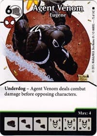 Agent Venom - Eugene - The Amazing Spider-Man - Dice Masters card