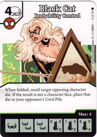 Black Cat - Probability Control - The Amazing Spider-Man - Dice Masters card