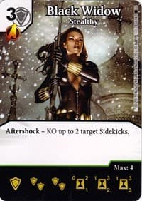 Black Widow - Stealthy - The Amazing Spider-Man - Dice Masters card