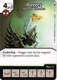 Dagger - Secret Defender - The Amazing Spider-Man - Dice Masters card