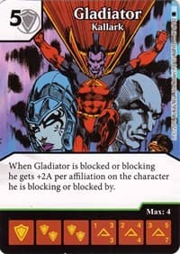 Gladiator - Kallark - The Amazing Spider-Man - Dice Masters card