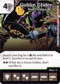 Goblin Glider - High Flying - The Amazing Spider-Man - Dice Masters card