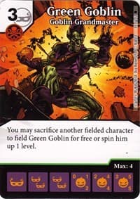 Green Goblin - Goblin Grandmaster - The Amazing Spider-Man - Dice Masters card