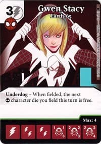 Gwen Stacy - Earth-65 - The Amazing Spider-Man - Dice Masters card