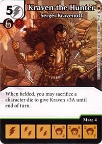 Kraven the Hunter - Sergei Kravenoff - The Amazing Spider-Man - Dice Masters card