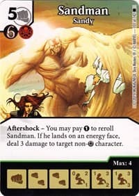 Sandman - Sandy - The Amazing Spider-Man - Dice Masters card