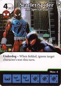 Scarlet Spider - The Spectacular - The Amazing Spider-Man - Dice Masters card