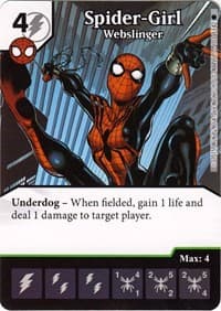Spider-Girl - Webslinger - The Amazing Spider-Man - Dice Masters card