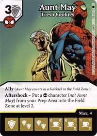 Aunt May - Fresh Cookies - The Amazing Spider-Man - Dice Masters card