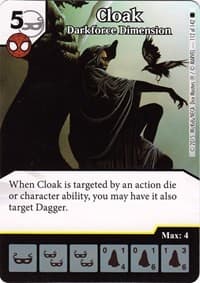 Cloak - Darkforce Dimension - The Amazing Spider-Man - Dice Masters card