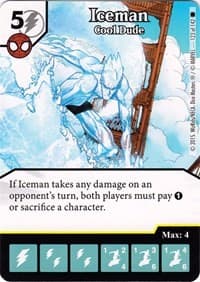 Iceman - Cool Dude - The Amazing Spider-Man - Dice Masters card