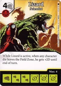 LIzard - Scientist - The Amazing Spider-Man - Dice Masters card