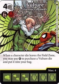 Vulture - Genius Engineer - The Amazing Spider-Man - Dice Masters card