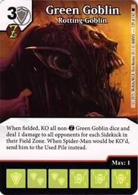Green Goblin - Rotting Goblin - The Amazing Spider-Man - Dice Masters card
