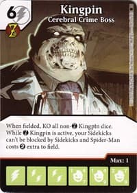 Kingpin - Cerebral Crime Boss - The Amazing Spider-Man - Dice Masters card