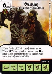 Venom - Staggering Symbiote - The Amazing Spider-Man - Dice Masters card