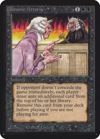 Demonic Attorney - Alpha Edition - Magic: The Gathering card