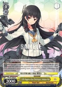 12th Kagero-class Destroyer, Isokaze-Kai - KanColle, 2nd Fleet - Weiss Schwarz card