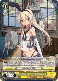Shimakaze-class Destroyer, Shimakaze-Kai - KanColle, 2nd Fleet - Weiss Schwarz card