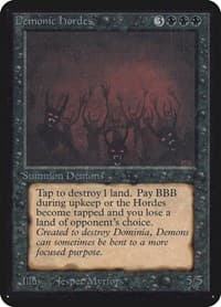 Demonic Hordes - Alpha Edition - Magic: The Gathering card