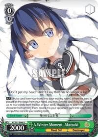 A Winter Moment, Akatsuki - KanColle, 2nd Fleet - Weiss Schwarz card
