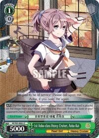 1st Aoba-class Heavy Cruiser, Aoba-Kai - KanColle, 2nd Fleet - Weiss Schwarz card