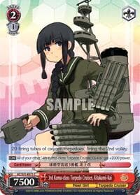 3rd Kuma-class Torpedo Cruiser, Kitakami-Kai - KanColle, 2nd Fleet - Weiss Schwarz card