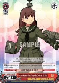 4th Kuma-class Torpedo Cruiser, Oi-Kai - KanColle, 2nd Fleet - Weiss Schwarz card