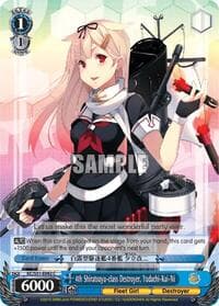 4th Shiratsuyu-class Destroyer, Yudachi-Kai-Ni - KanColle, 2nd Fleet - Weiss Schwarz card