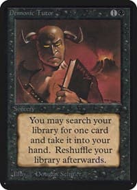 Demonic Tutor - Alpha Edition - Magic: The Gathering card
