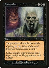 Unburden - Scourge - Magic: The Gathering card