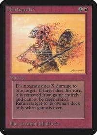 Disintegrate - Alpha Edition - Magic: The Gathering card