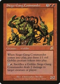 Siege-Gang Commander - Scourge - Magic: The Gathering card