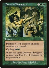 Decree of Savagery - Scourge - Magic: The Gathering card