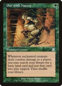 One with Nature - Scourge - Magic: The Gathering card