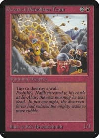 Dwarven Demolition Team - Alpha Edition - Magic: The Gathering card