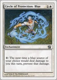 Circle of Protection: Blue - 8th Edition - Magic: The Gathering card