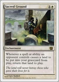 Sacred Ground - 8th Edition - Magic: The Gathering card