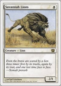 Savannah Lions - 8th Edition - Magic: The Gathering card