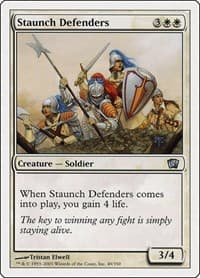 Staunch Defenders - 8th Edition - Magic: The Gathering card