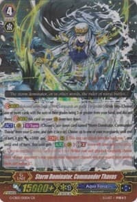 Storm Dominator, Commander Thavas - G-CB02: Commander of the Incessant Waves - Cardfight Vanguard card