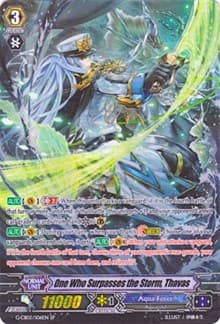 One Who Surpasses the Storm, Thavas (Alternate Art SP) - G-CB02: Commander of the Incessant Waves - Cardfight Vanguard card